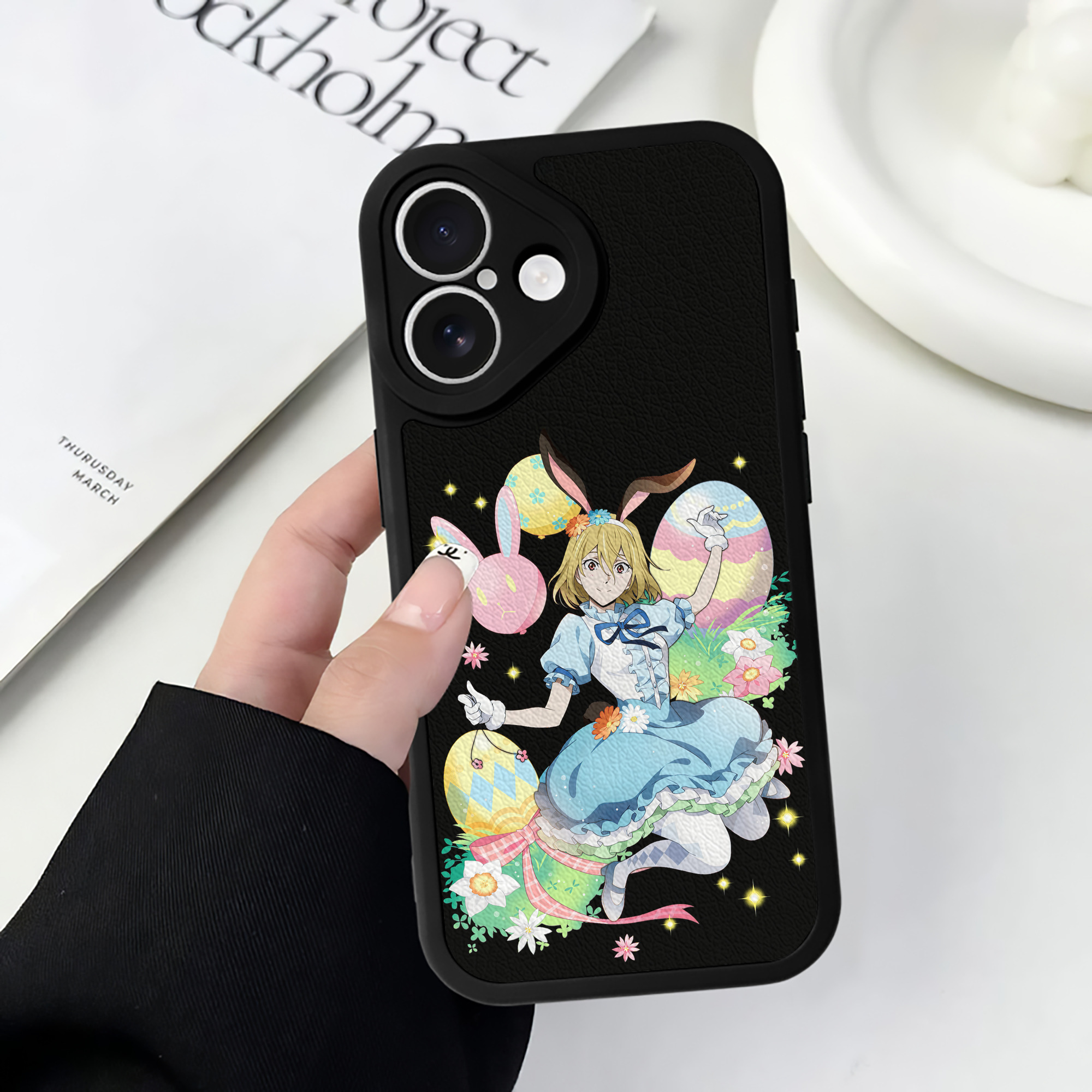 （画像用） 文豪ストレイドッグス Bungo Stray Dogs 【iPhone 16シリーズ対応】シリコンスマホケース（レザー調） 材質：シリコン
